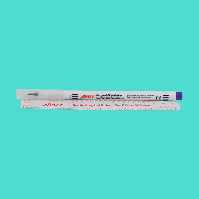 Surgical skin marker - white - 1 mm